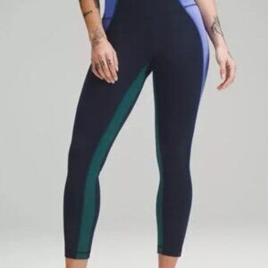 Lululemon Wunder Train High-Rise Tight 25" Color Block size 10